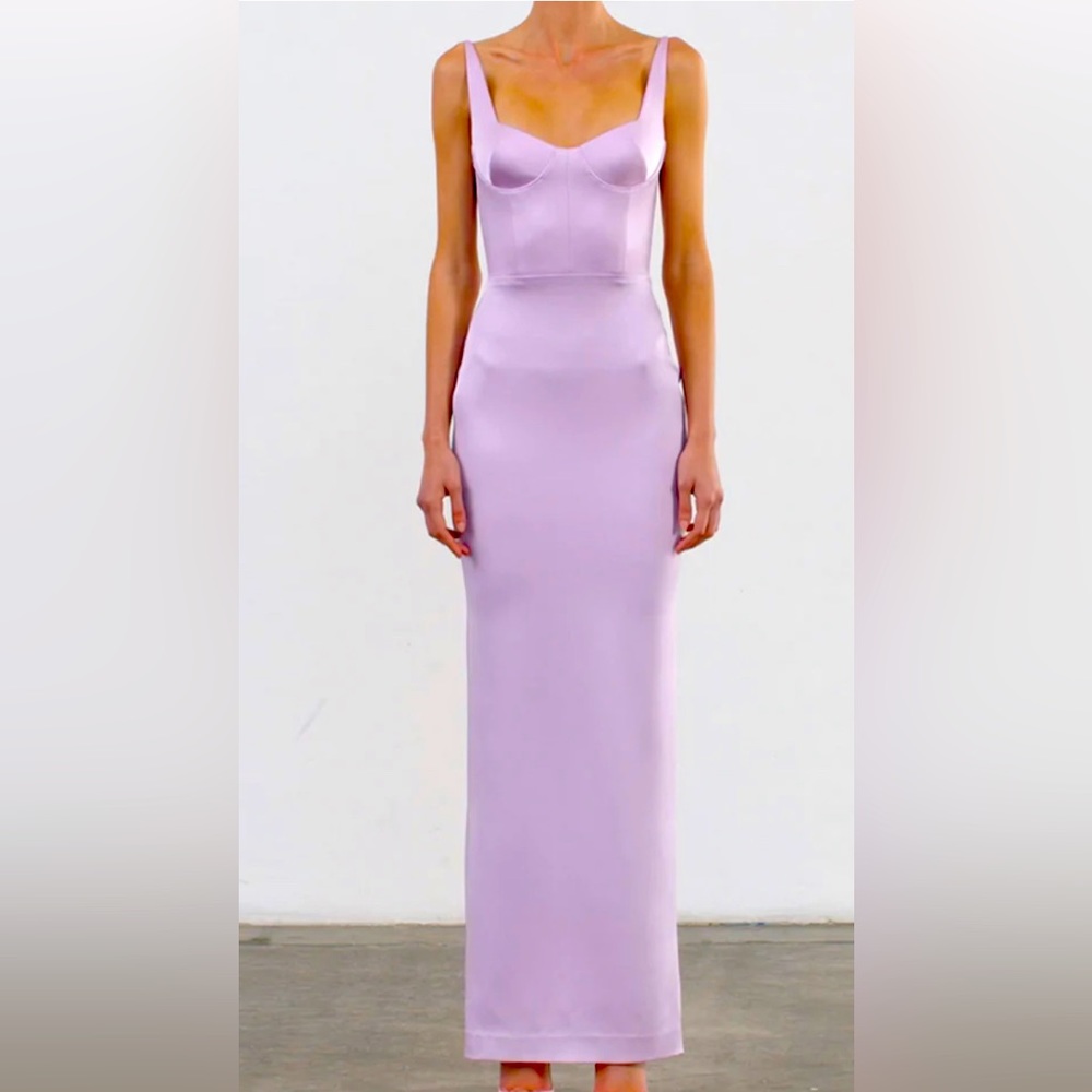 Midi/maxi dress with open slit in back